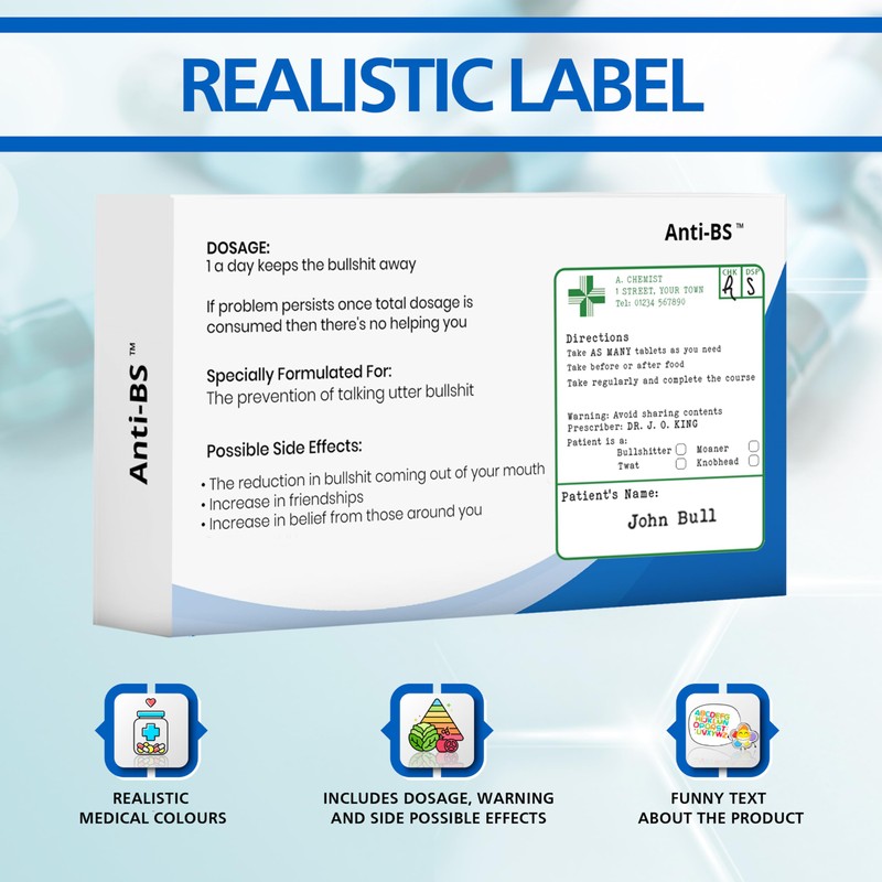 Funny Birthday Gifts for Men Pill Box Prank Gag Gifts