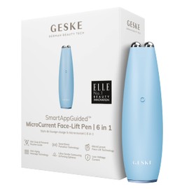 GESKE SmartAppGuided™ MicroCurrent Face-Lift Pen, 6 in 1, Skincare Tool with Microcurrent, Anti-Ageing Device, Face Tightening, Young Skin Without Wrinkles, Device for Face