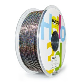 HELLO3D Promotional Products Easy Brittleness PLA Filament 1.75mm 3D Printer Filament Color Changing Glitter,Colorful Magic 3D Printing Filament,Multi-Color Glitter Shining PLA Filament,1KG