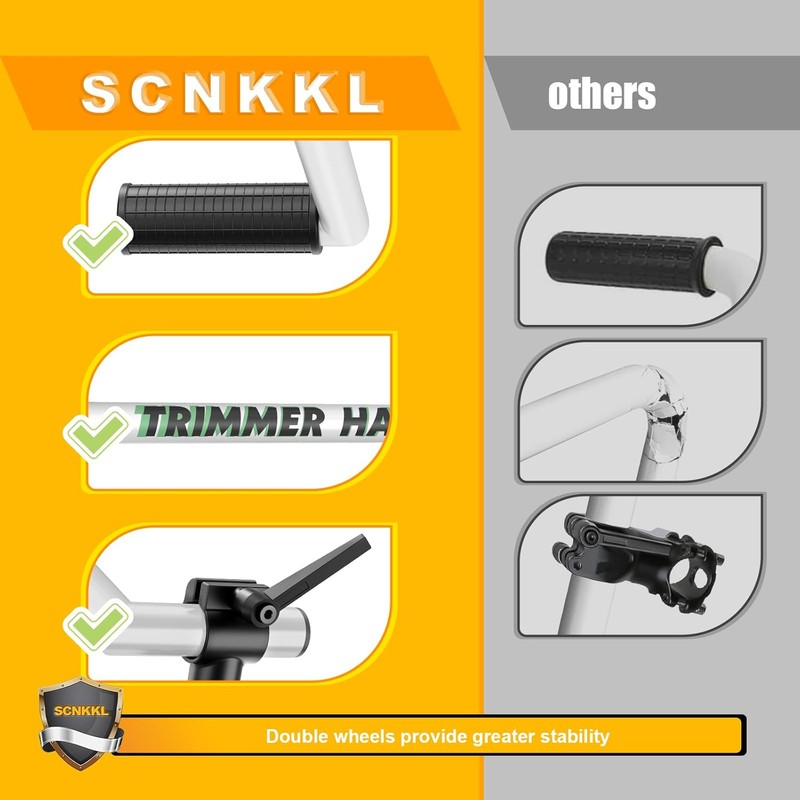Weed Eater Handle Extension Back Saver, Ergonomic String Trimmer Handle