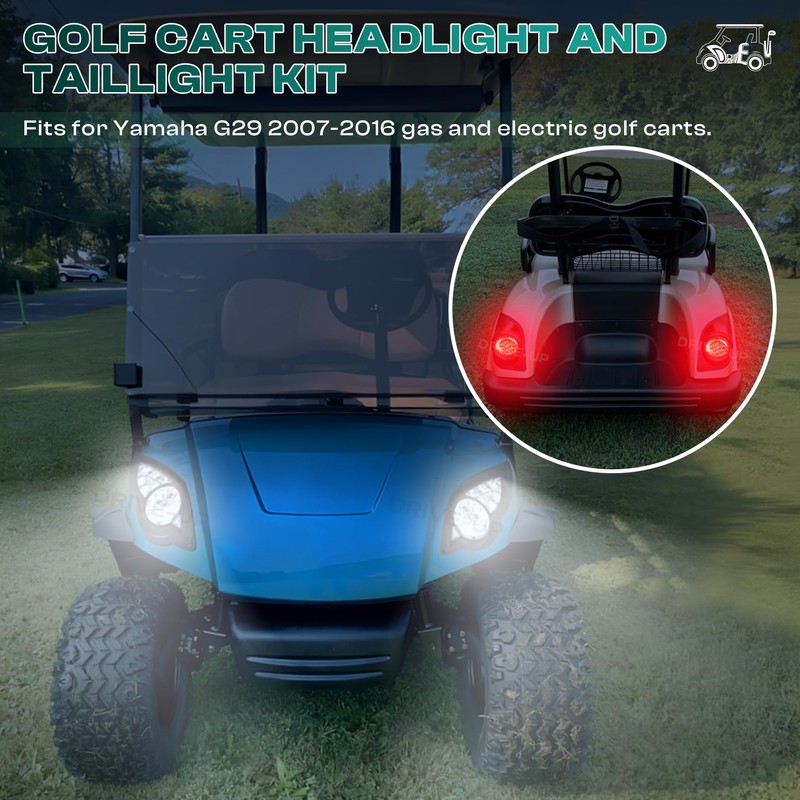 Drive-up Golf Cart LED Light Kit for Yamaha G29 2007-2016