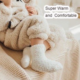 Baby Socks Warm Toddler Sock Non Slip Soft Unisex for Infant Kids Boys Girls 5 Pairs 3-5T