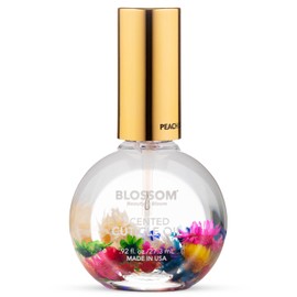 Blossom Cuticle Oil for Nails, Hydrating, Moisturizing, Scented Nail Oil Cuticle Care, Infused with Real Flowers, Made in USA, 0.92 fl. oz, Juicy Peach