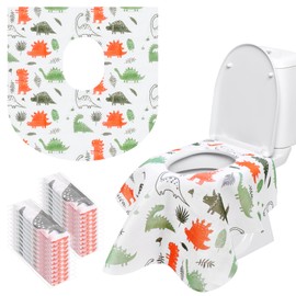 Homgaty 20 Stück Einweg Toilettensitzbezug, Einweg Toilettenauflage für Kinder, Toilette Auflage Sitzbezug Übergroßer XL WC-Sitz Matte Toilettenpapier für Einkaufszentren, Krankenhaus, Büro