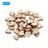 PATIKIL 10mm Wooden Hearts, 100 Pack Unfinished Wood Hearts Blank