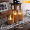 FPOO Set of 8 Flameless Candles with Remote, LED Fake