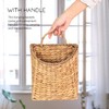 Woven Hanging Water Hyacinth Basket, Hanging Wall Wicker Basket, Handmade