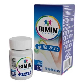 Bimin Polivitaminas Y Minerales 100 Tab. Sydenham Suplemento Sabor Sin Sabor                                                                          