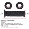 KEEPDSGN Motorbike Rubber Grips Universal 7/8" 22mm & 1" 25mm