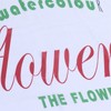 Summer Floral Pattern Shower Curtain with Hook Bathroom Curtain for