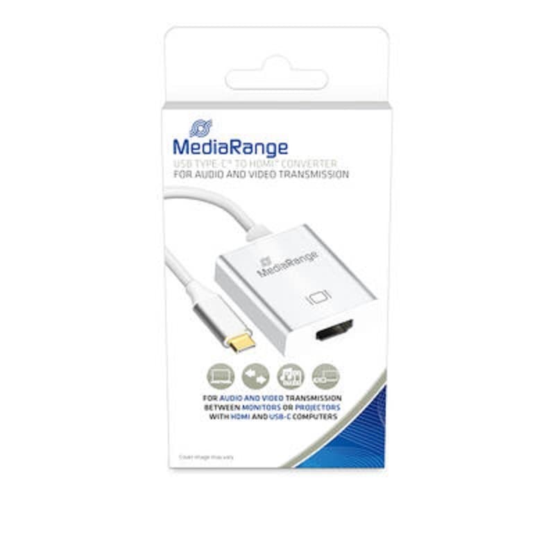 MediaRange USB Type-C 3.1 to HDMI Converter Silver