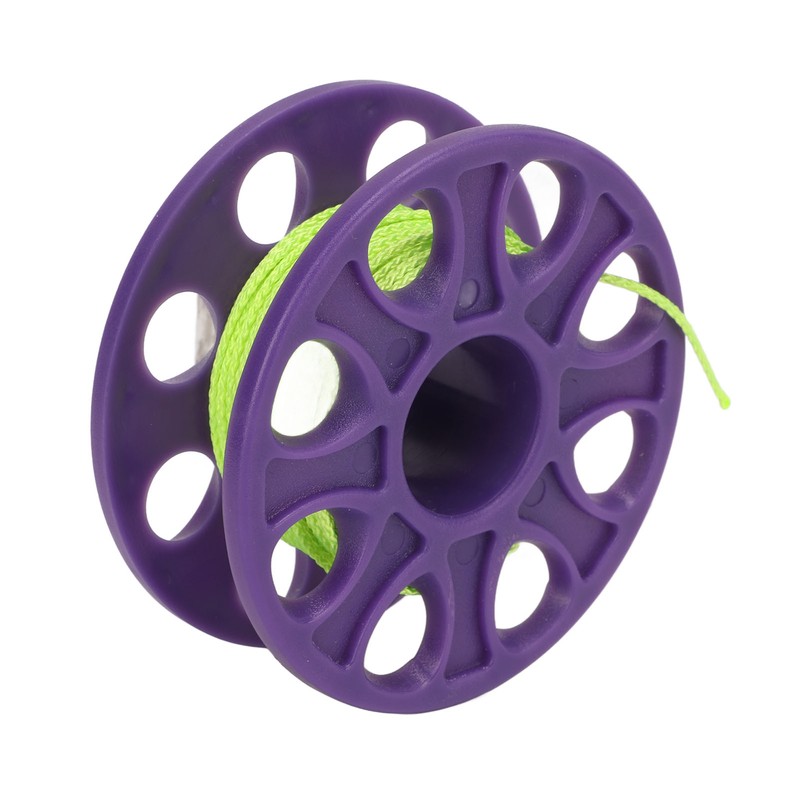 18M Diving Finger Reel Plastic Fluorescent Green Wire Scuba Dive