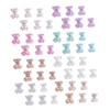 Vaguelly 100pcs DIY Bear Nail Charms Manicure Decals for Art