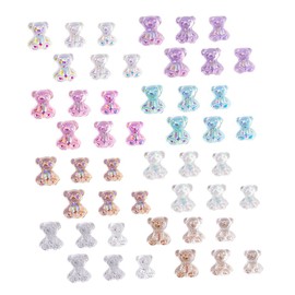 Vaguelly 100pcs DIY Bear Nail Charms Manicure Decals for Art and Decoration Safe for Natural Artificial Nails for Professionals DIY Enthusiasts Present