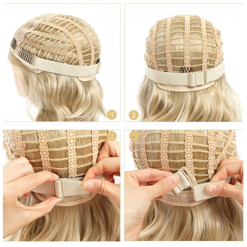 JIUSERLU Adjustable Elastic Bands For Wigs, Adjustable Wig Bands (Mixed,
