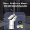 DOUSELLA Hand Shower Adapter 45 Degree Rain Shower Head Adapter