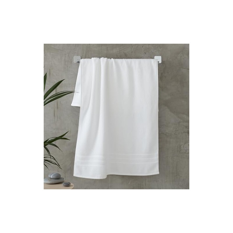 Catherine Lansfield Zero Twist Cotton 70x120cm Bath Towel White