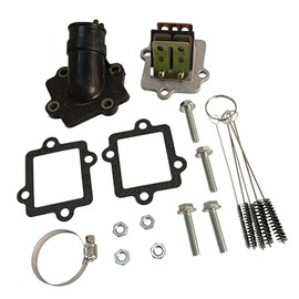 Goodfind68 New Intake Manifold Boot + Reed Valve + Gaskets Compatible with Yamaha Aerox Nitro Jog Vino Aprilia SR50# 100560020 AP8206557 3KJ-13555-00-00 3KJ-13610-00-00