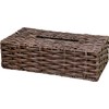 Daikai Talk Faux Lattan Tissue Case, Dark Brown, W10.6 x