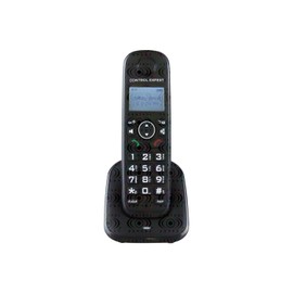 CONTROL EXPERT Teléfono Inalámbrico con Pantalla LCD – Identificador de Llamadas, 16 Idiomas, Marcación Rápida, 50 Contactos, 30 Números Entrantes, 10 Salientes, 10 Tonos y Alarma