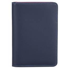 mywalit Leather Travel Passport Cover | Royal | 3 Cards, Notes And Transparent Passport Section