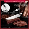 Steak Knives,4.5 Inch Steak Knives Set of 8, Micro-Cutting Point