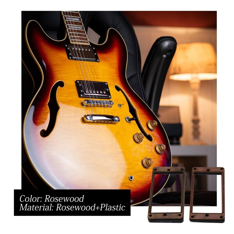 Walmine Rosewood Pickup Mounting Ring Guitar Frame Mounting Ring with