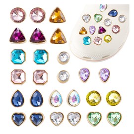 GWAWG Shoe Decoration Charms Bling Crystal Diamond Shoes for Women Beads Jewellery Bracelet Accessories Party Favours Mother's Day Gift Teenager Girls Birthday Gifts, Metal