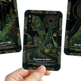 Ibiza Tarot Flow State Oracle - 22 Oracle Cards - Tapping into Effortless Flow - by Symbolika - Vision Cards - Divination Tool