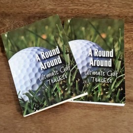 STRANGE THOUGHTS Golf Log Tracker Gift 2 Pack Track 51 Rounds in Golfing Journal Checklist