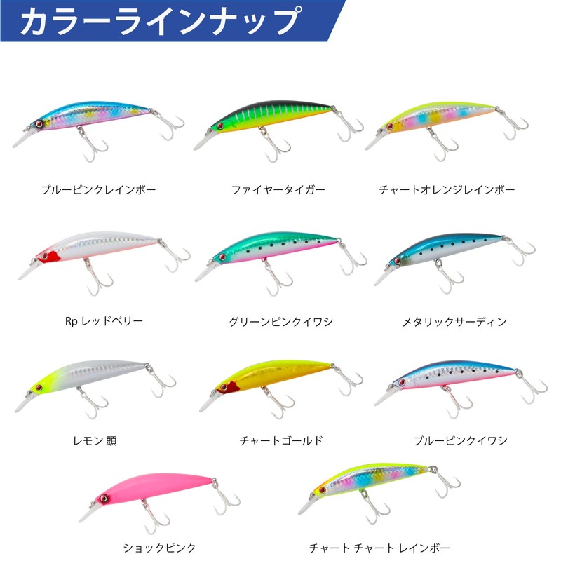 LITTMA SAGOSHI Professional Fishing Lures - Fast Sinking Minnow for