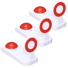 Nexxxly Ping Pong Buzzer, Marvatsu Buzzer, Quick Push, 0x Ping Pong, Button, Quiz, Sound, Party Goods, (Pack of 3)
