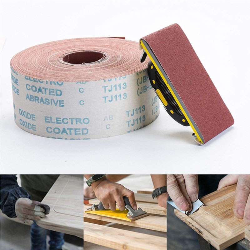ExcInter Sanding Abrasive Sandpaper Roll Polishing Grinding Emery Flexible Cloth