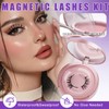 Magnetic Eyelashes with Applicator Natural Look: 2 Pairs, Reusable Magnetic