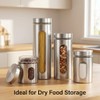 QWORK 4pc Stainless Steel Canister Set with Airtight Lids and