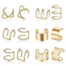 HASTHIP® 12 Piezas Pinzas para Cabello,Accesorios para Trenzas,Broches Clip Sin Perforación Extensiones Dreadlocks y Peinados de Mujer y Niña