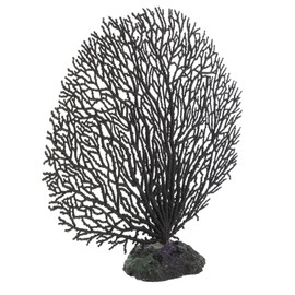 HALONTIN Black Coral Reef Decor Aquarium Decorations Artificial Plants Fish Tank Accessories
