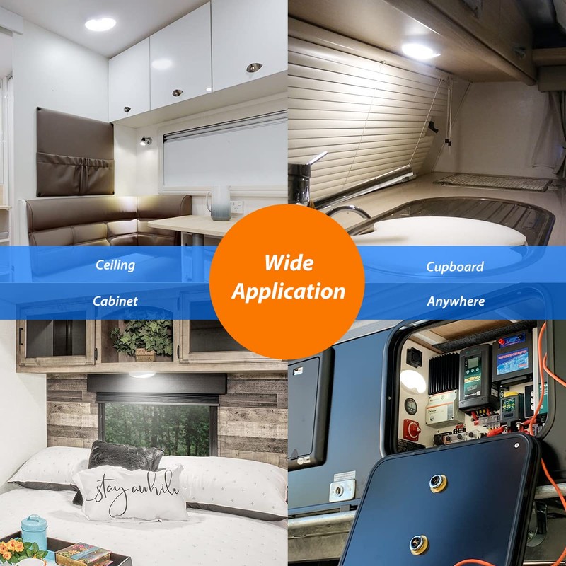 Dream lighting 12v RV Interior Light with On/Off Switch 6