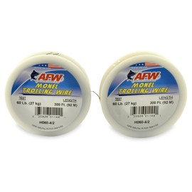 American Fishing Wire Monel Trolling Wire (Single Strand), Bright Color, 30 Pound Test, 300-Feet
