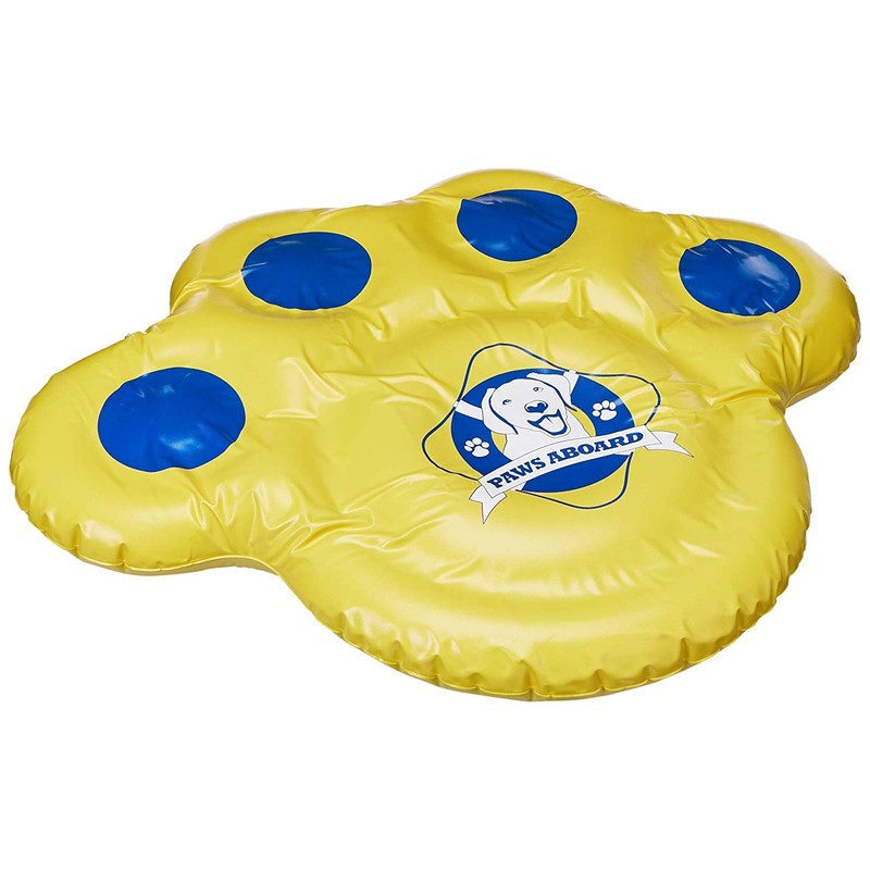 Paws Aboard Doggy Lazy Raft, Puncture Resistant Vinyl Dog Float,