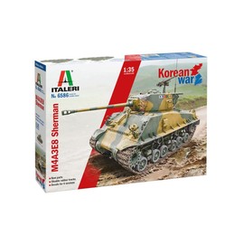 Italeri 6586S 1:35 US M4A3E8 Sherman Korea War - Faithful Replica, Model Making, Crafts, Hobbies, Gluing, Plastic Assembly kit, unpainted