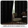 UGOUTRY 100% Blackout Curtains for Berdoom, Gold on Black Metallic