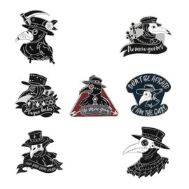 Cute Pins for Backpacks Aesthetic,Punk Enamel Pins for Jackets,Brooch Pins for Women,Gothic Buttons Pins for Girls (1)