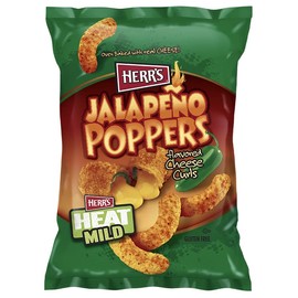 Herr's Jalapeno Popper Cheese Curls, 7.5 Ounce (Pack of 9 bags)