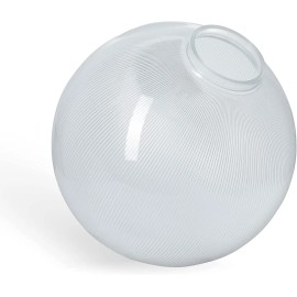 KastLite 10" Prismatic Acrylic Lamp Post Globe | Custom 4-5/8" Neck