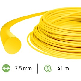 Oregon Round Mower Line 3.5 mm, Yellow, for Tall Grass, Weeds, Lawns and Dense Vegetation, Heavy Duty Professional Nylon Thread, For Most Grass Trimmers, 3.5 mm x 41 m (69-376-Y)