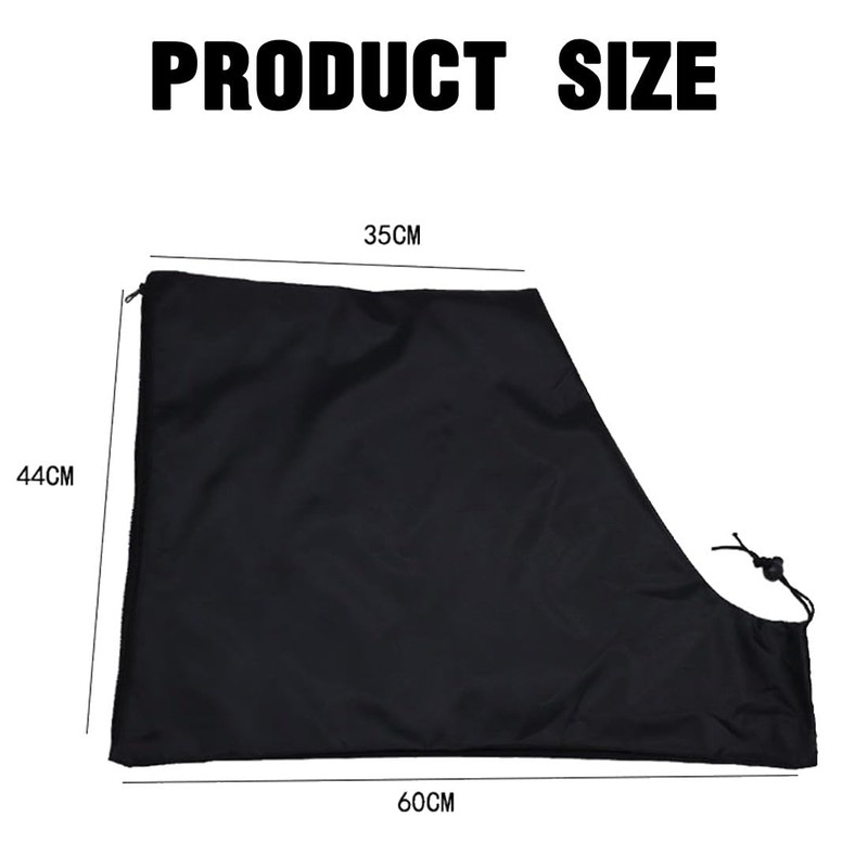 ZKGYUS Leaf Blower Bag 60 x 44 cm Black Leaf