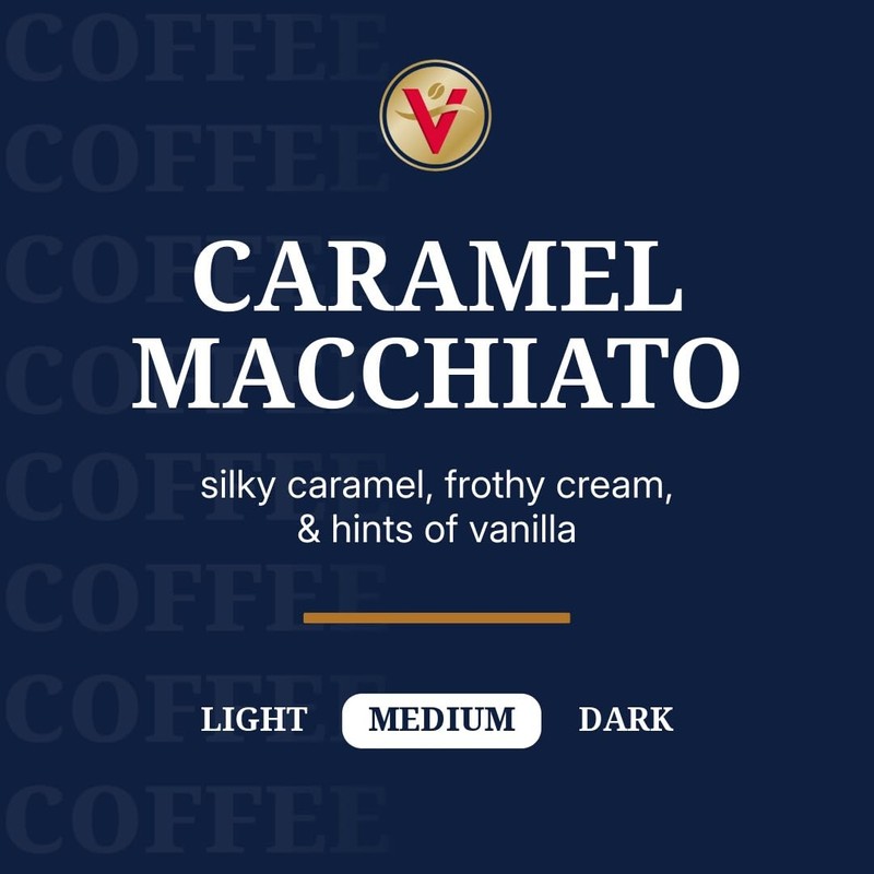 Victor Allen's Coffee Caramel Macchiato Flavored, Medium Roast, 42 Count,