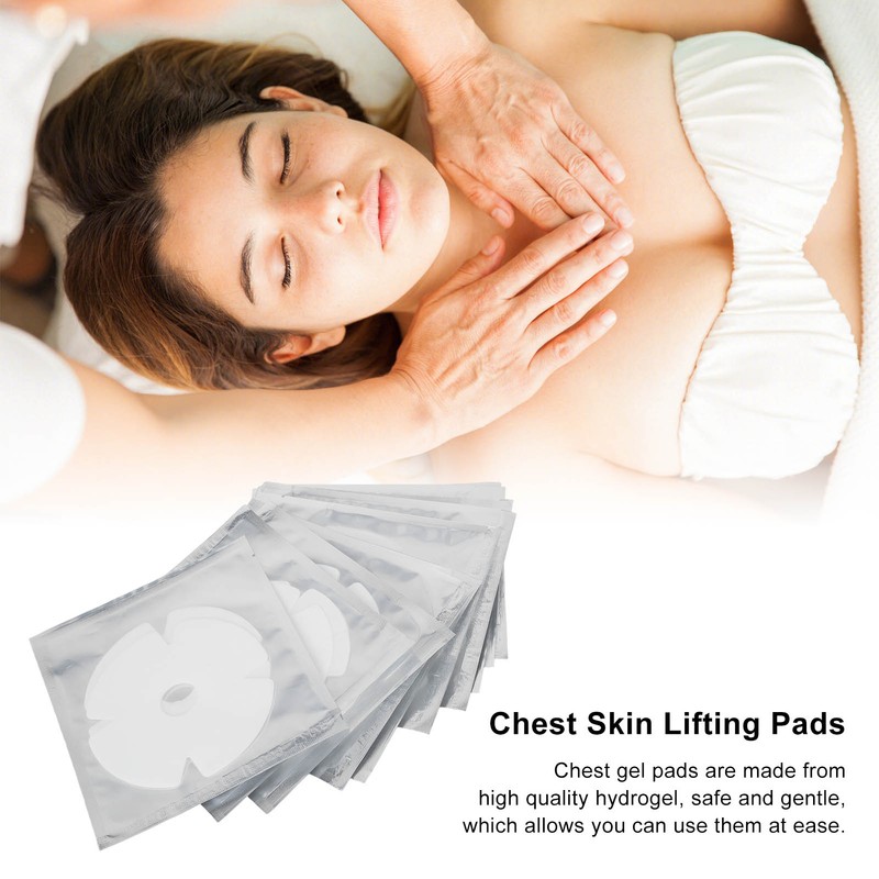 10pcs Chest Wrinkle Pads Remove Fine Lines Inhibiting Melanin Breast