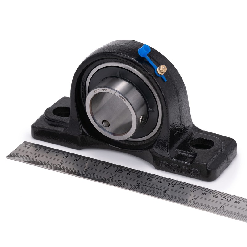 XIKE 2 Pcs UCP208 Bore 40mm Pillow Block Mounted Ball